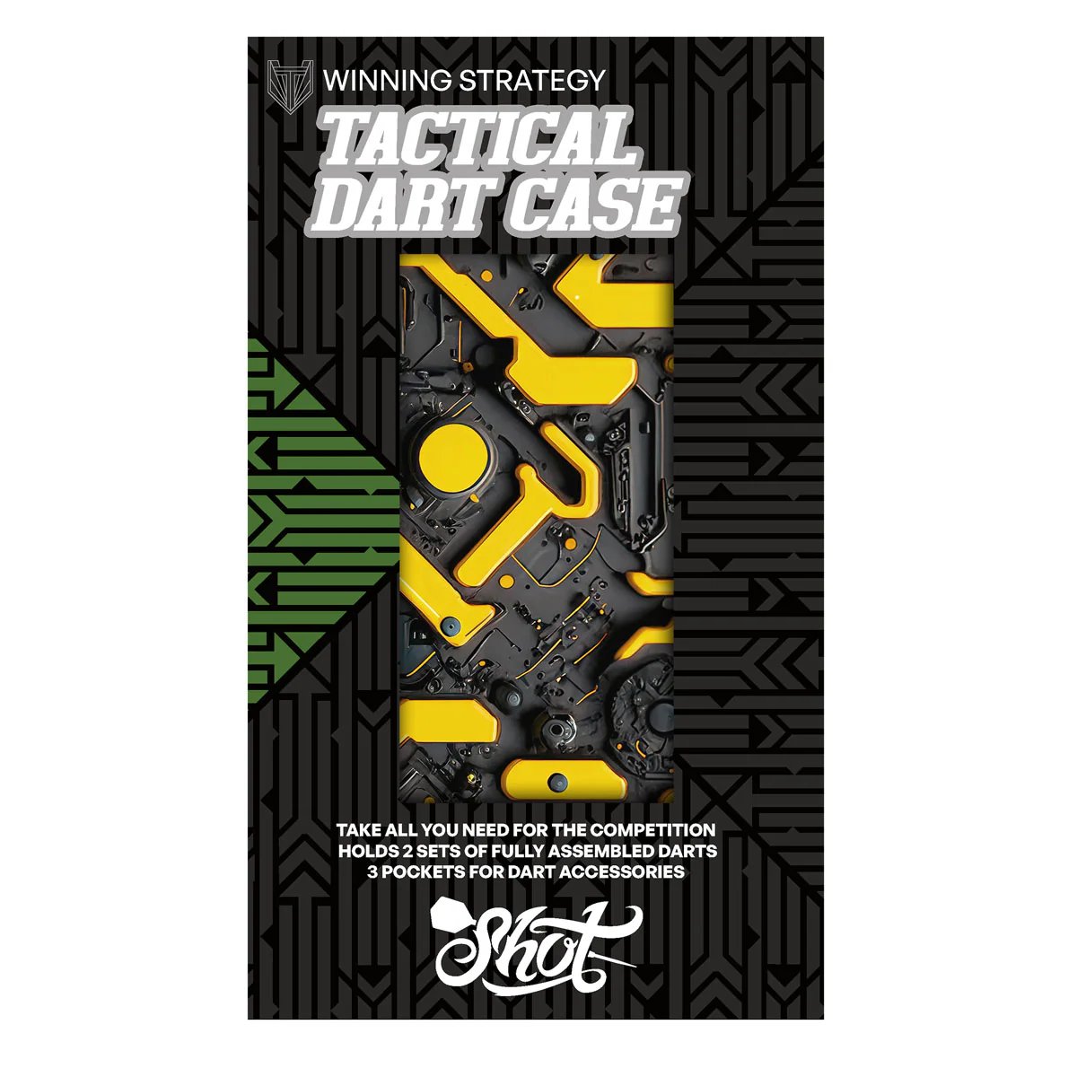Shot AI Mecha Tactical Darts Case -Two Set Dart Wallet - Image 2