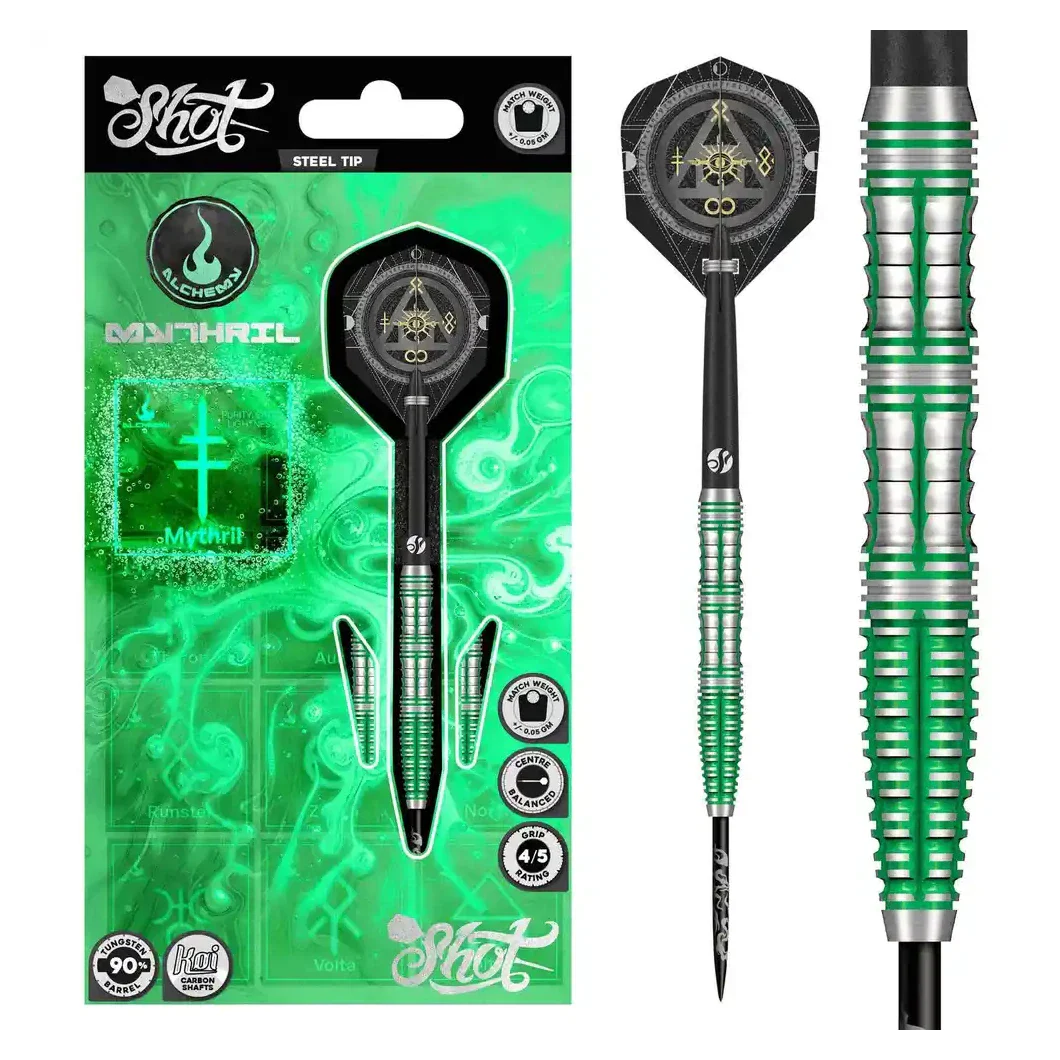 Shot Alchemy Mythril 90% Tungsten Steel Tip Darts - 24g - Image 6
