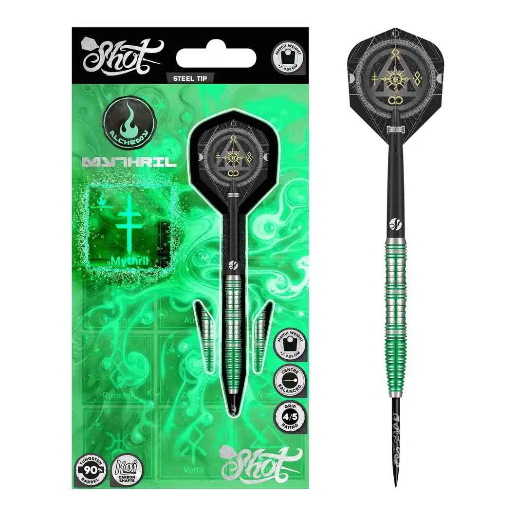 Shot Alchemy Mythril 90% Tungsten Steel Tip Darts - 24g - Image 7