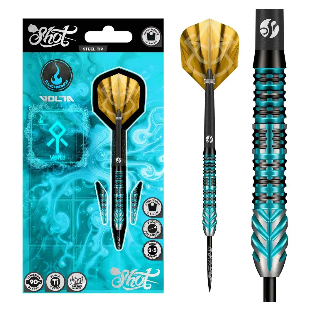 Shot Alchemy Volta 90% Tungsten Steel Tip Darts - 23g - Image 5