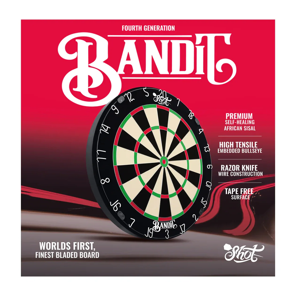 Shot Bandit Gen 4 Dartboard - Image 8