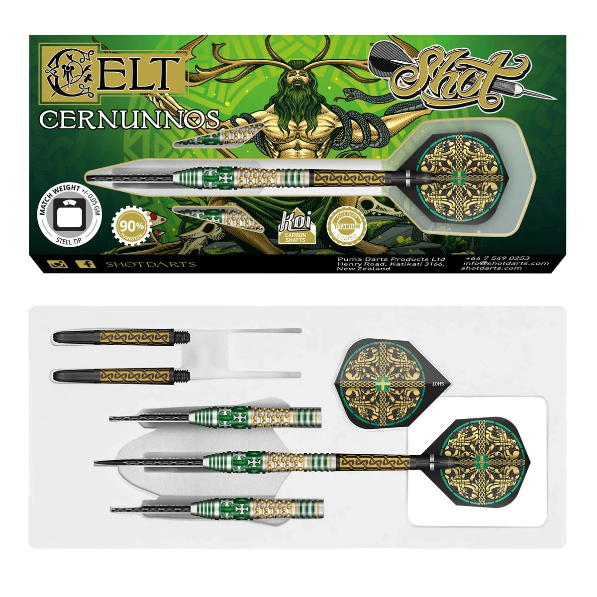 Shot Celt Cernunnos 24g 90% Tungsten Steel Tip Darts - Image 4