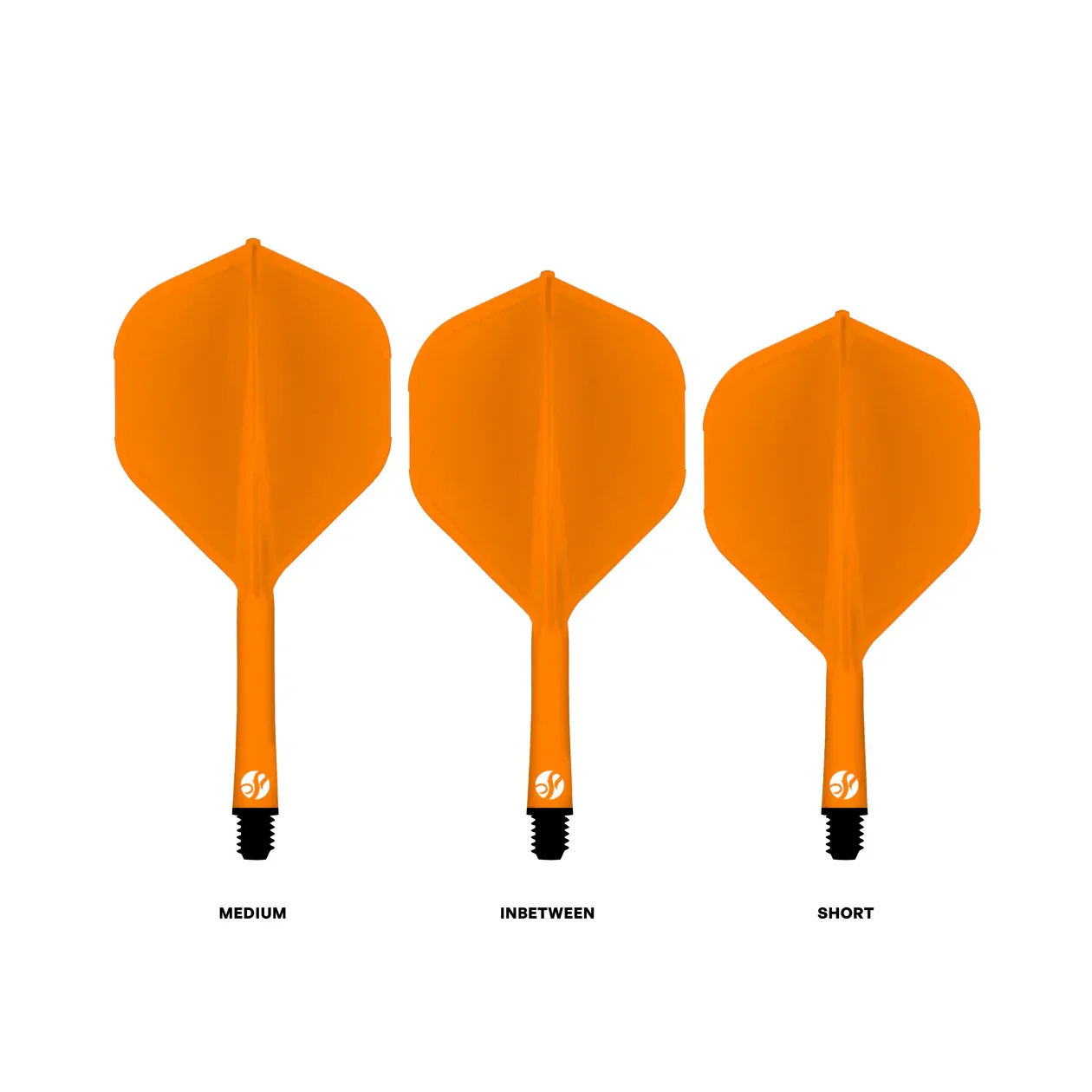 Shot Flight Deck - One Piece Dart Flight and Shaft System Orange - Image 2