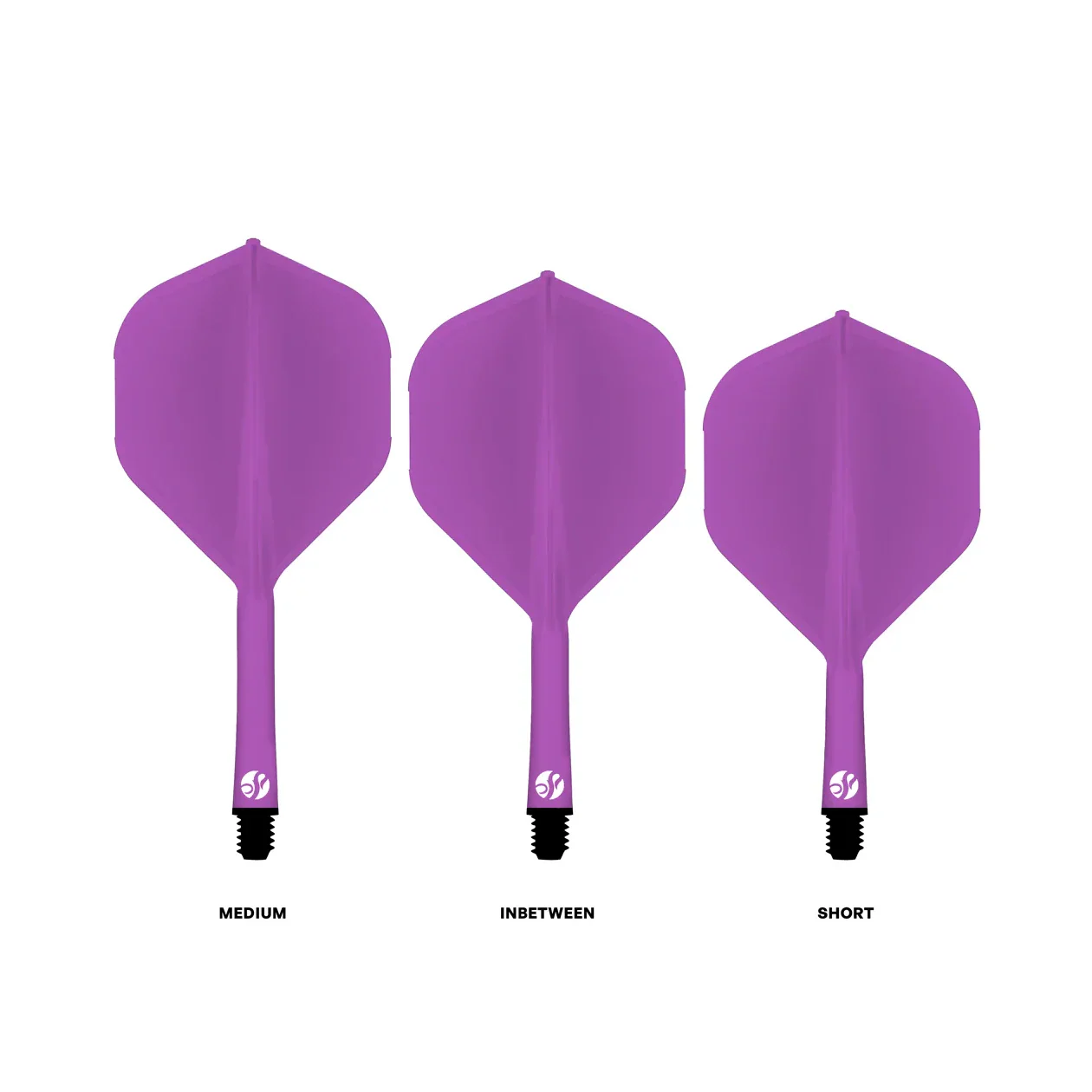 Shot Flight Deck - One Piece Dart Flight and Shaft System Purple - Image 2