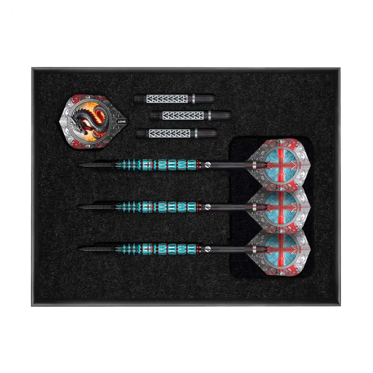 Shot Future Knights St George 95% Tungsten Steel Tip Darts - 23g - Image 7