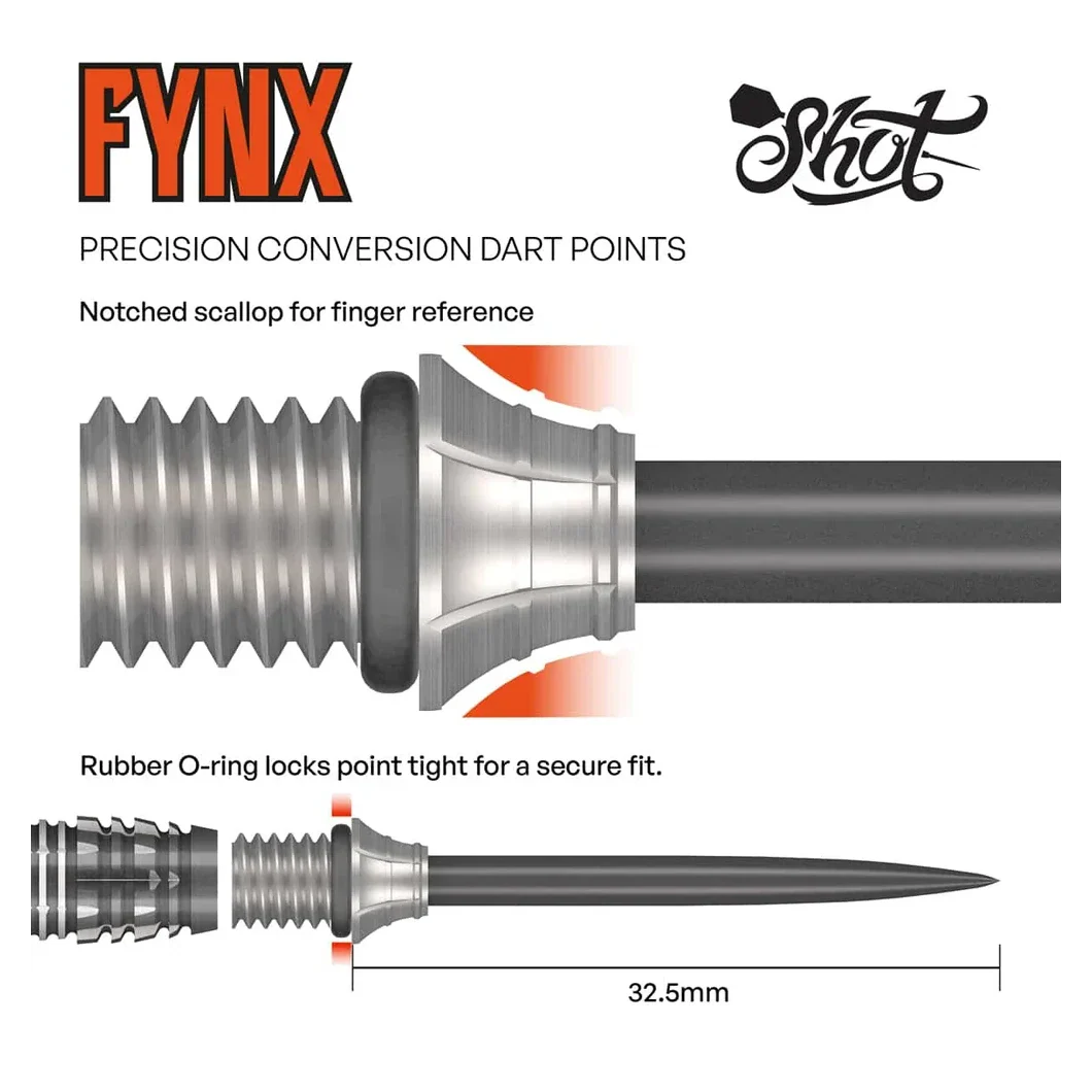 Shot Fynx Conversion Dart Points - 32mm - Image 4