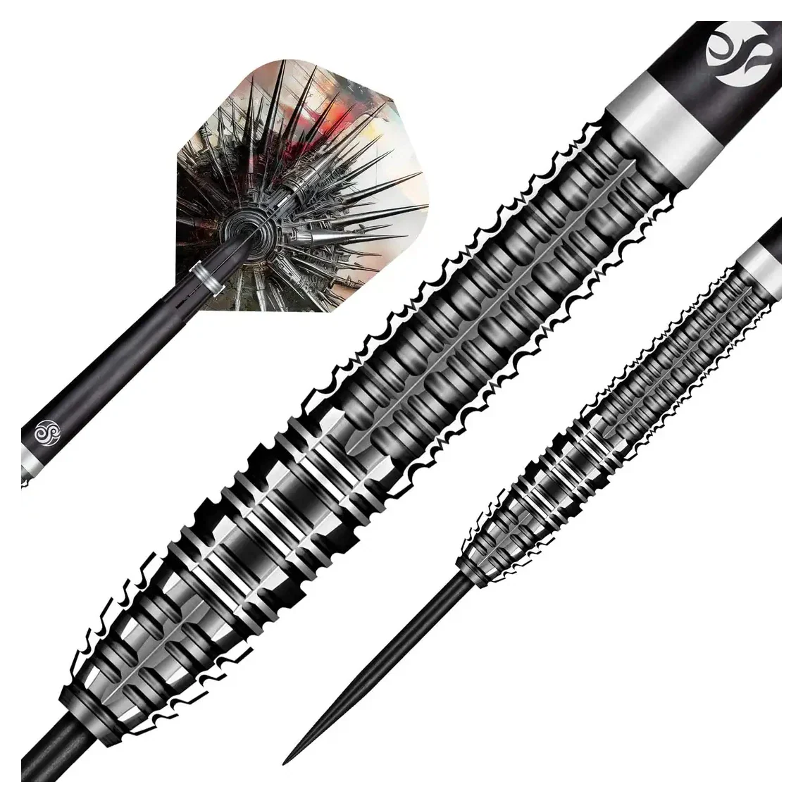 Shot Gnarly Smasha Steel Tip Darts 90% Tungsten Barrels - 23g - Image 3