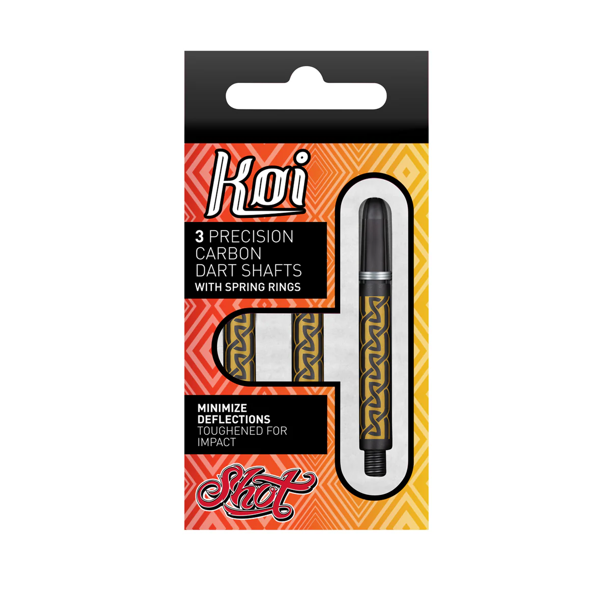 Shot Koi Carbon Dart Shafts - Helioknot Gold - Image 2