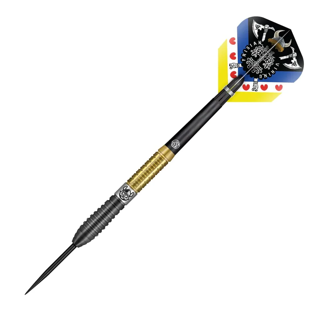 Shot Pro Series Jitse van der Wal Steel Tip Dart Set - 90% Tungsten Barrels - 26g - Image 2