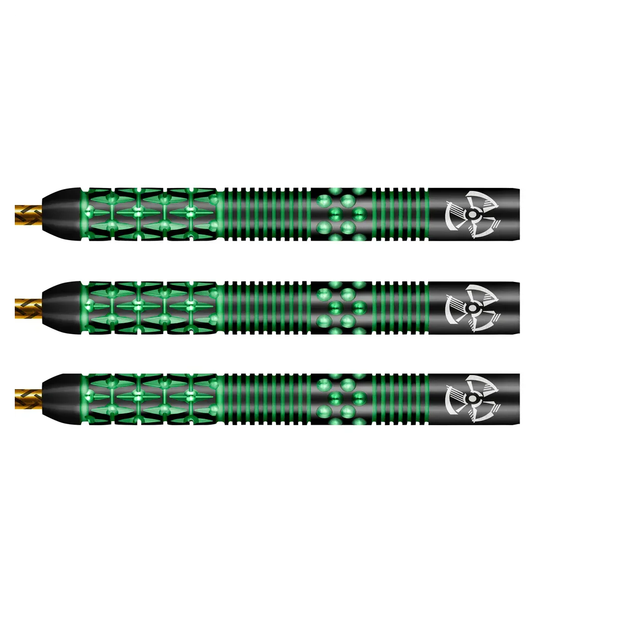 Shot Stowe Buntz 2.0 Black Steel Tip Dart Set - 90% Tungsten Barrels - 23g - Image 3