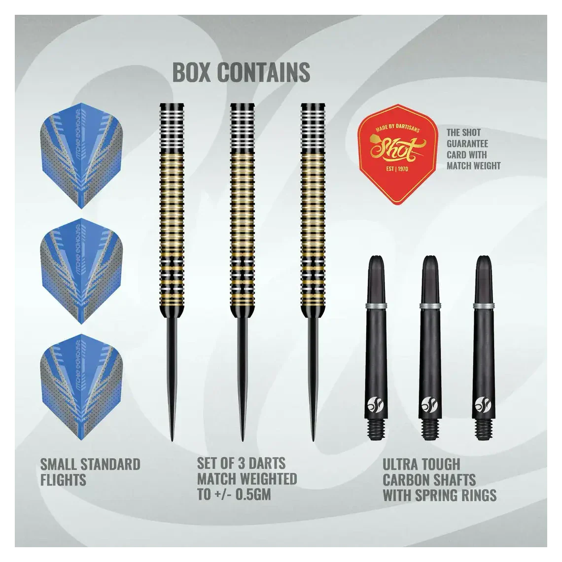 Shot Ritchie Edhouse Madhouse 90% Tungsten Steel Tip Darts - 24g - Image 5