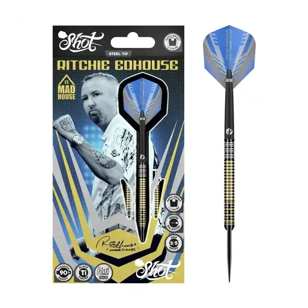 Shot Ritchie Edhouse Madhouse 90% Tungsten Steel Tip Darts - 24g - Image 6