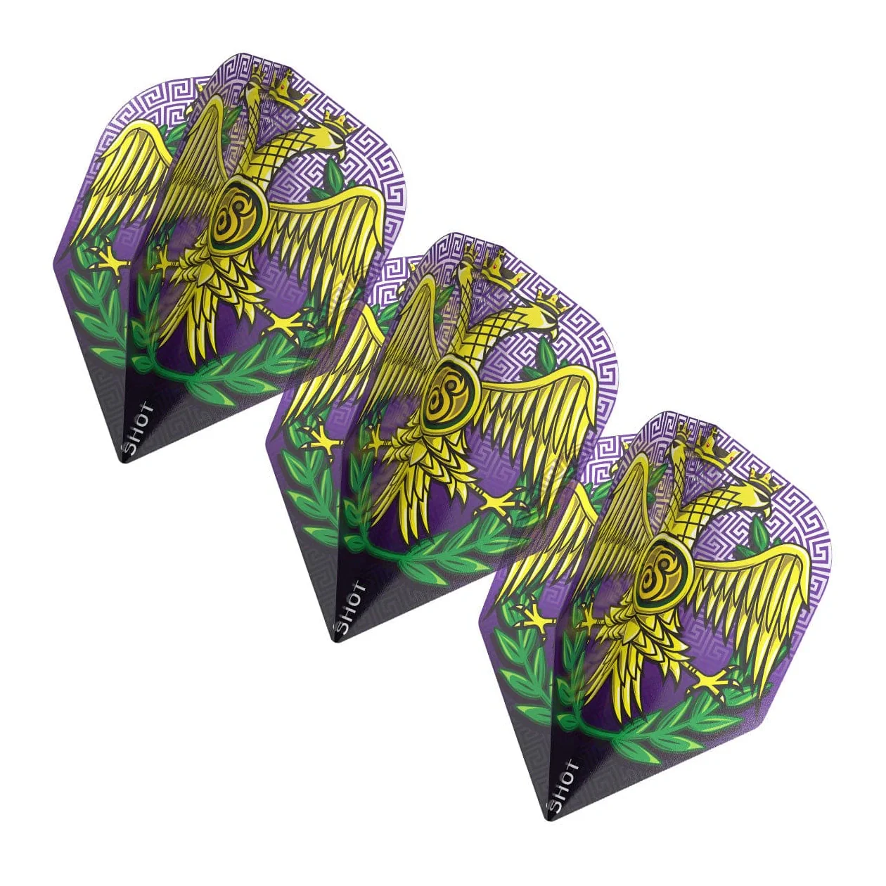 Shot Roman Empire Caesar Dart Flight Set Small Standard - Image 3