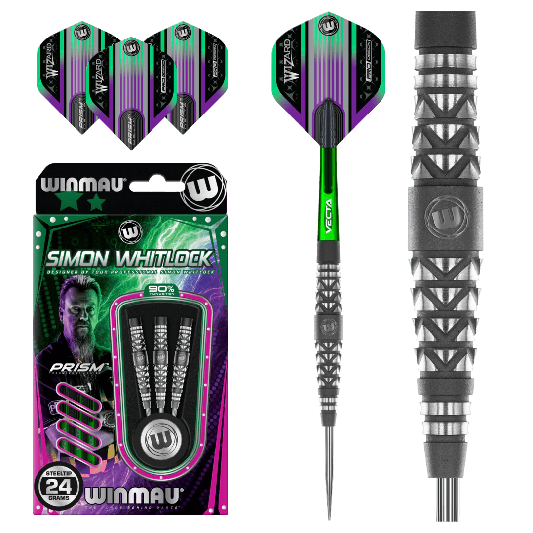 Winmau Simon Whitlock Shotblast 90% Tungsten Alloy Dart 24g - Image 4
