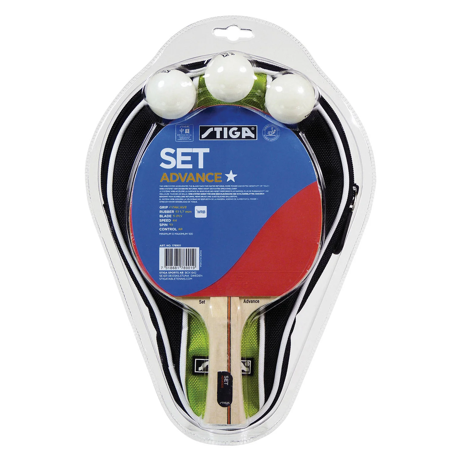 Stiga 1 Star Advance Bat Set