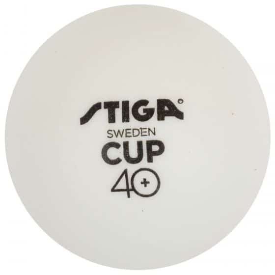 Stiga Cup 40+ White Table Tennis Balls - Pack of 6 - Image 3