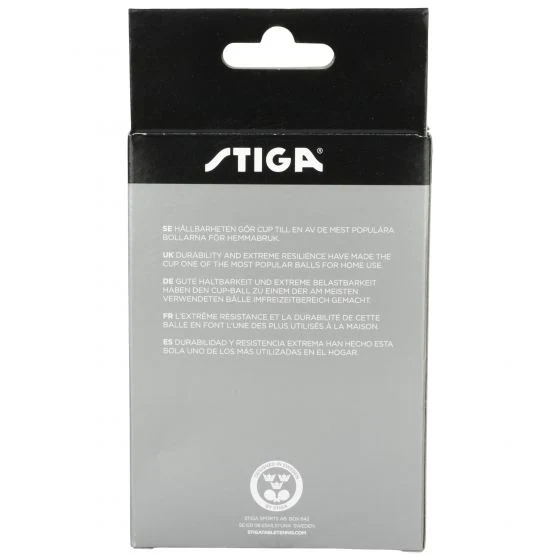 Stiga Cup 40+ White Table Tennis Balls - Pack of 6 - Image 5