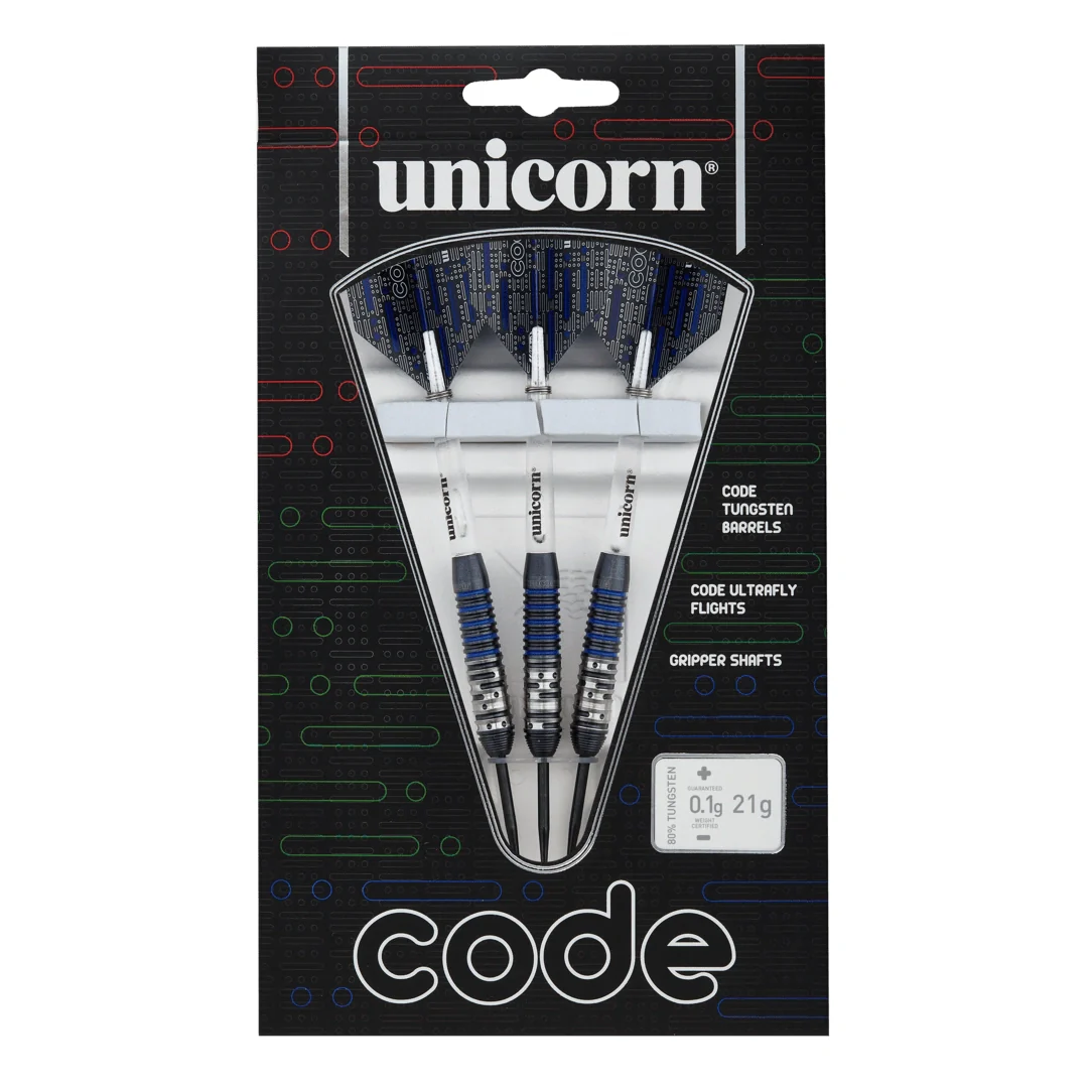 Unicorn Code Blue 21g 80% Tungsten Darts - Image 3