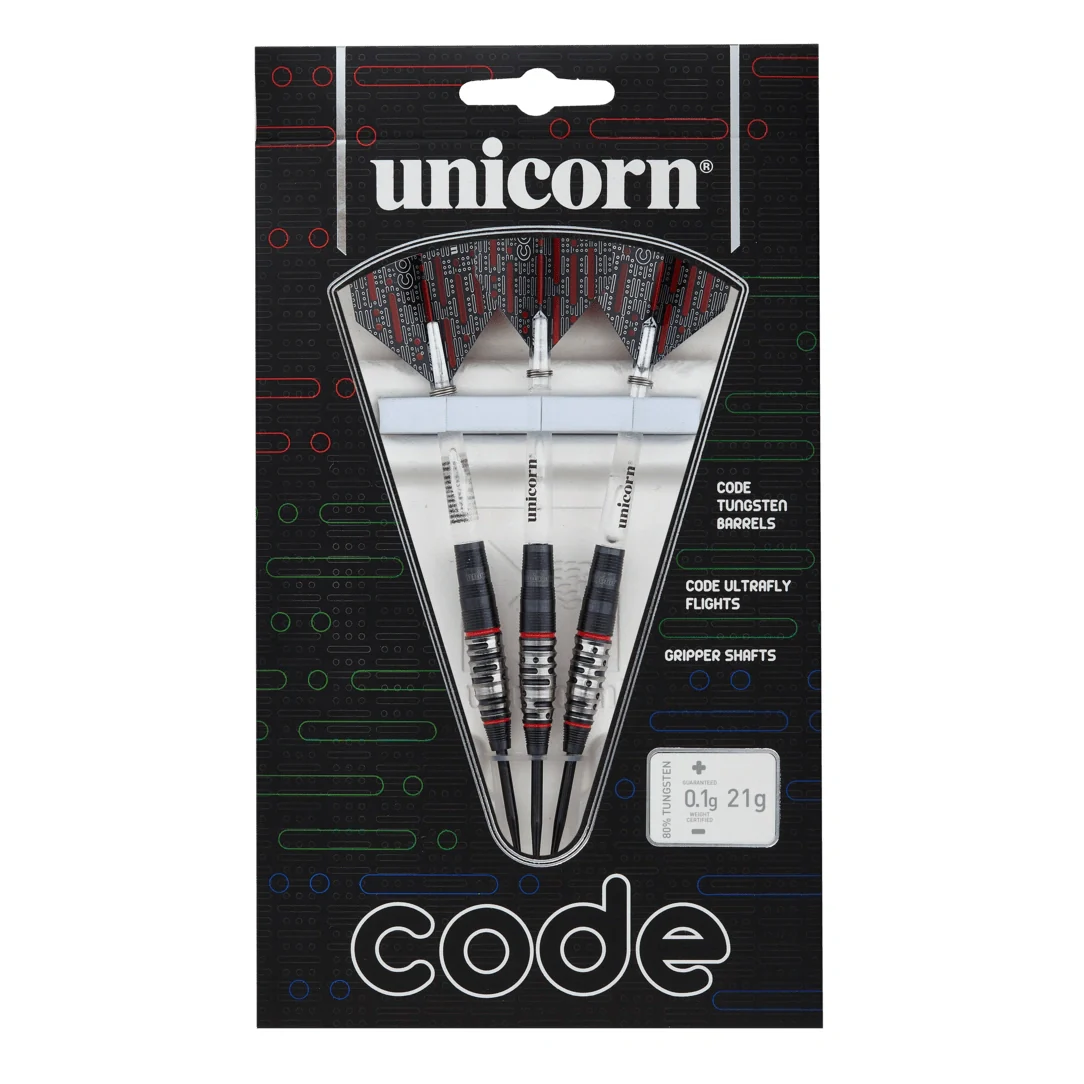 Unicorn Code Red 20g 80% Tungsten Darts - Image 3