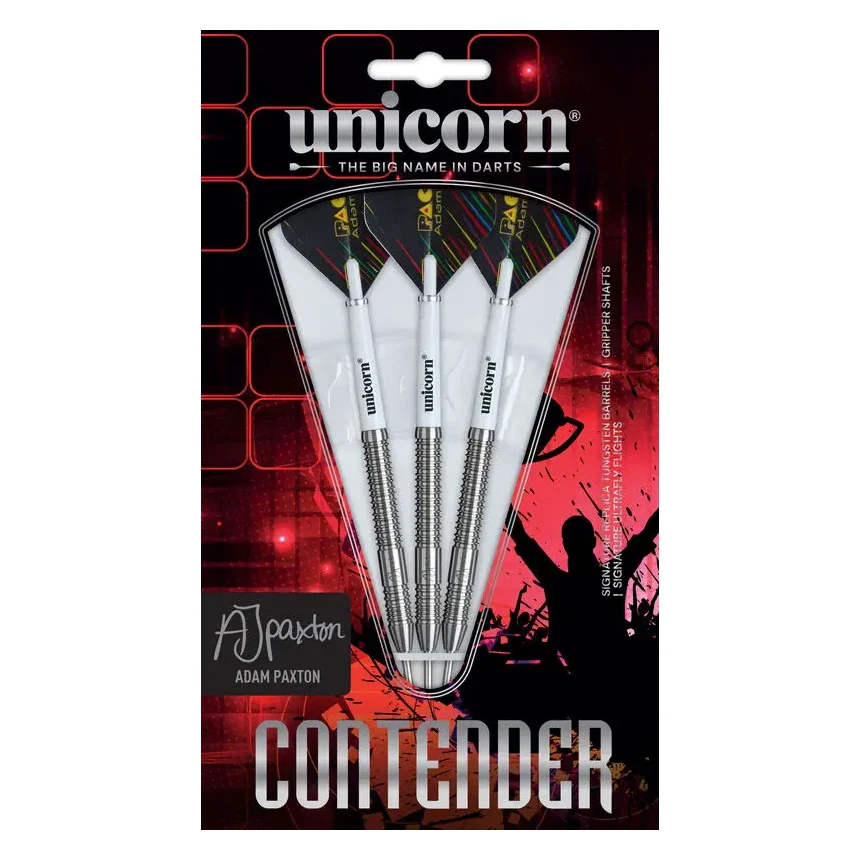 Unicorn Contender Adam Paxton 90% Tungsten Steel Tip Darts 23g - Image 6