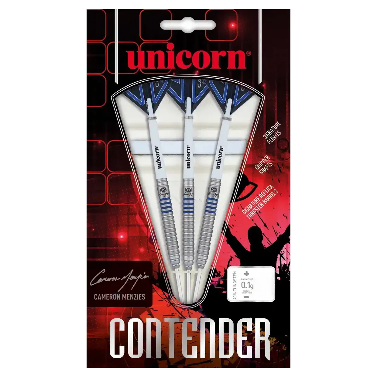 Unicorn Contender Cameron Menzies P2 90% Tungsten Steel Tip Darts 21g - Image 4