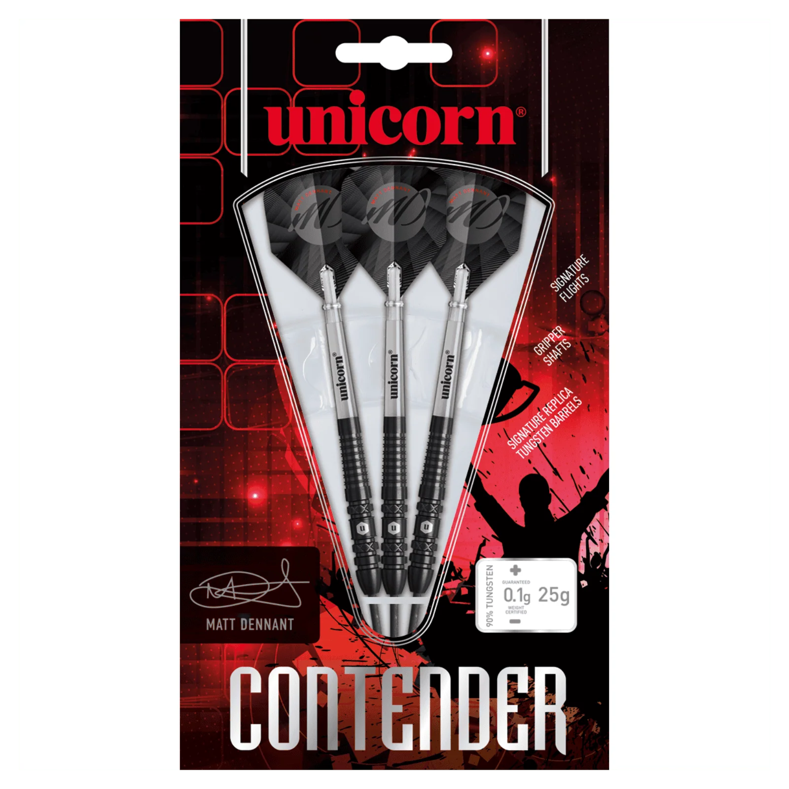 Unicorn Contender Matt Dennant 90% Tungsten 25g Darts - Image 4