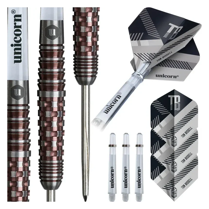 Unicorn Contender Tom Bissell 95% Tungsten Steel Tip Darts 22g - Image 4