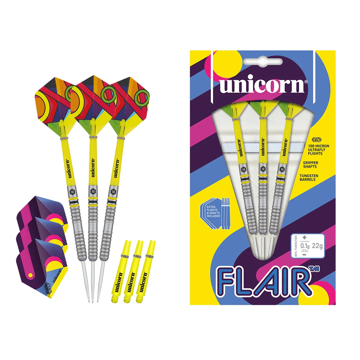 Unicorn Flair 80% Tungsten 22g Darts - Image 4