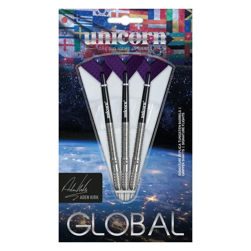 Unicorn Global Aden Kirk 90% Tungsten Steel Tip Darts 22g - Image 6
