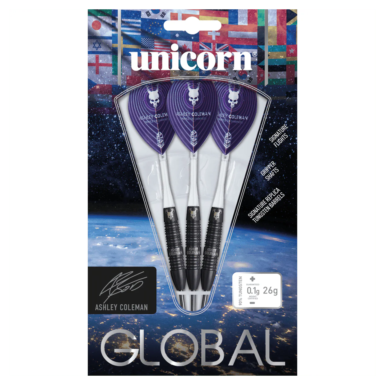 Unicorn Global Ashley Coleman 90% Tungsten 26g Darts - Image 4