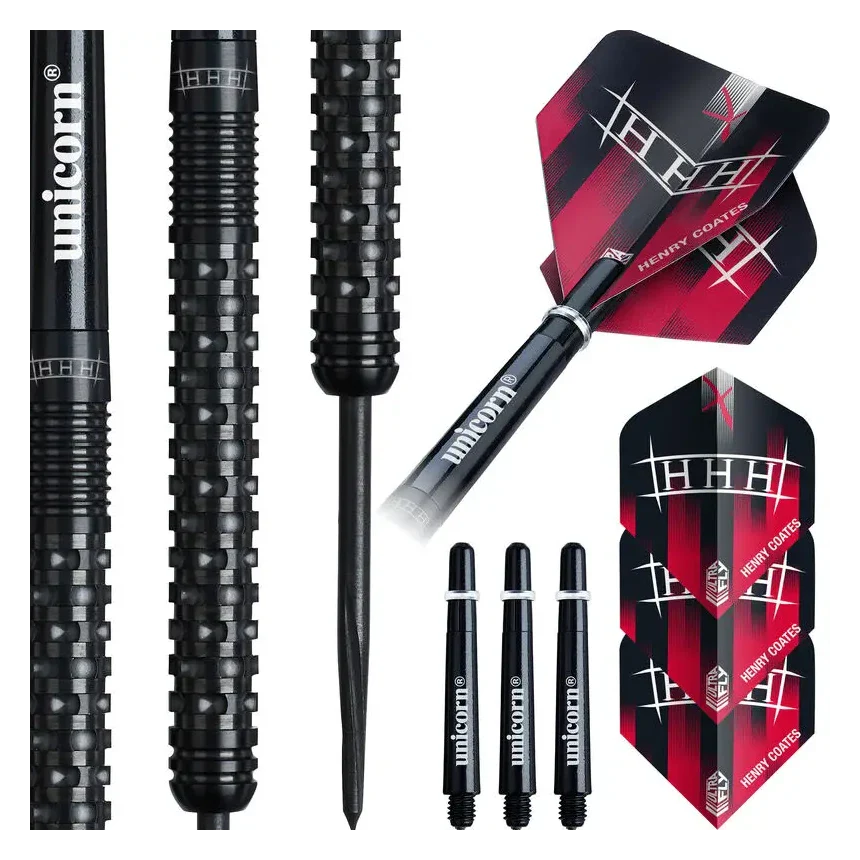 Unicorn Global Henry Coates P2 90% Tungsten Steel Tip Darts 22g - Image 5