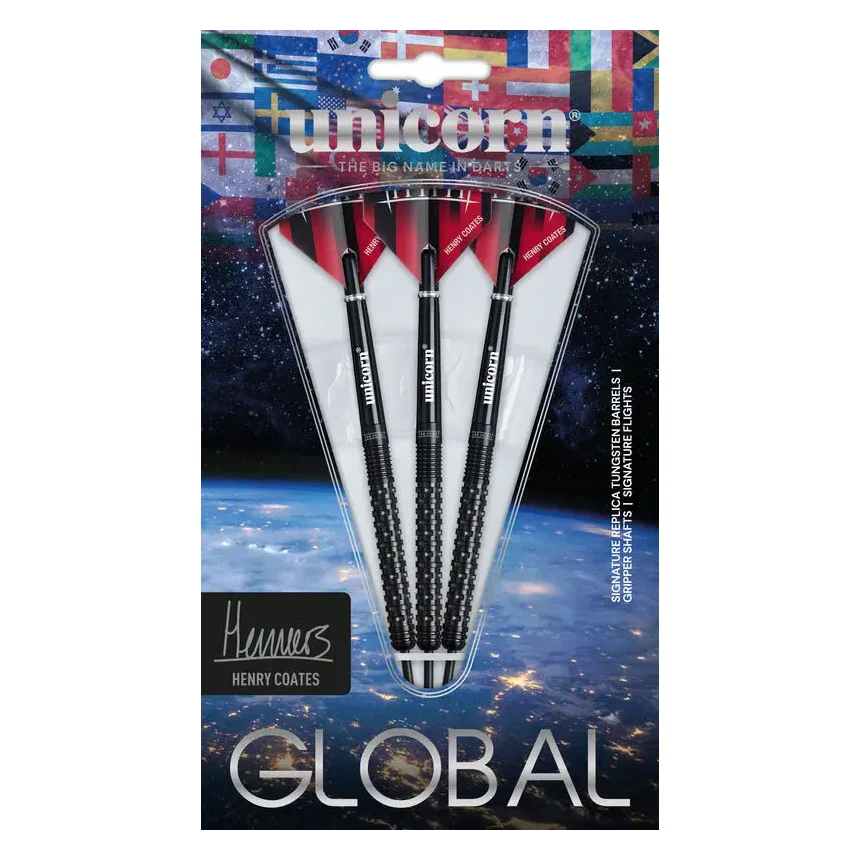 Unicorn Global Henry Coates P2 90% Tungsten Steel Tip Darts 22g - Image 6