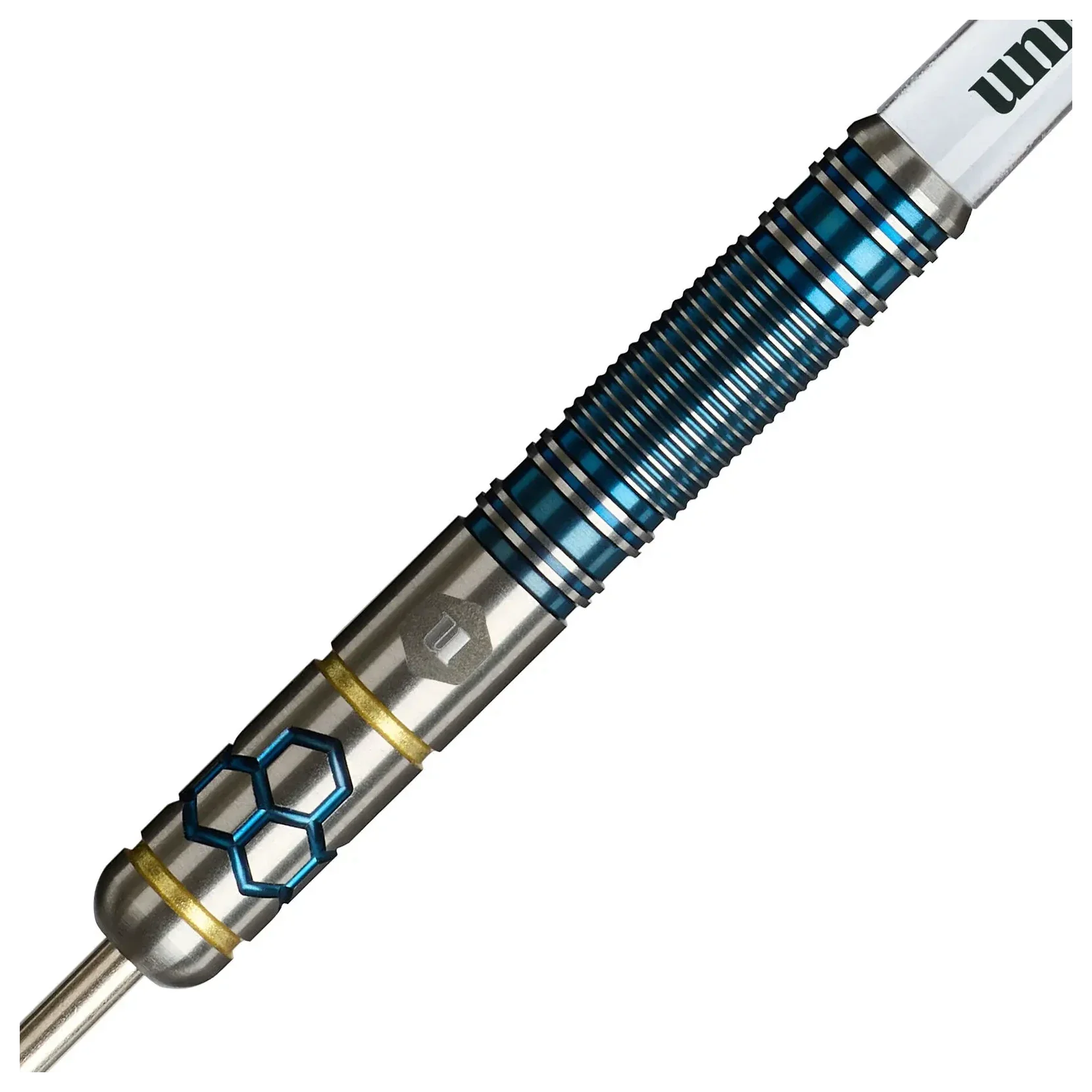Unicorn Hexium 2 Blue & Gold 90% Tungsten Steel Tip Darts 23g - Image 3
