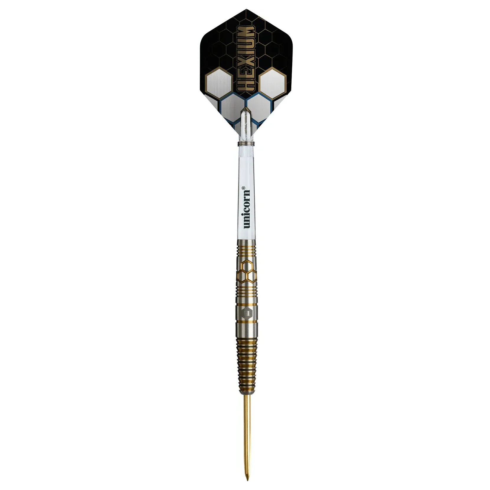 Unicorn Hexium 3 Gold & Black 90% Tungsten Steel Tip Darts 24g - Image 3