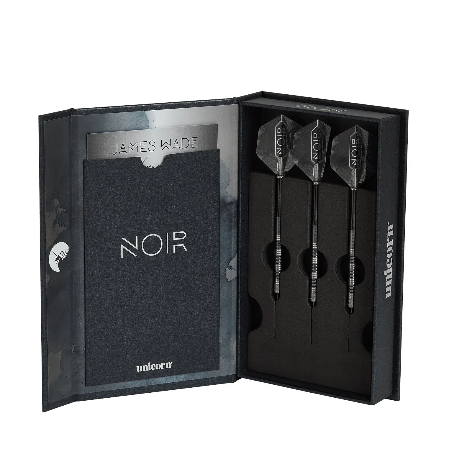 Unicorn James Wade Noir 23g Steel Tip Dart Set - Image 2