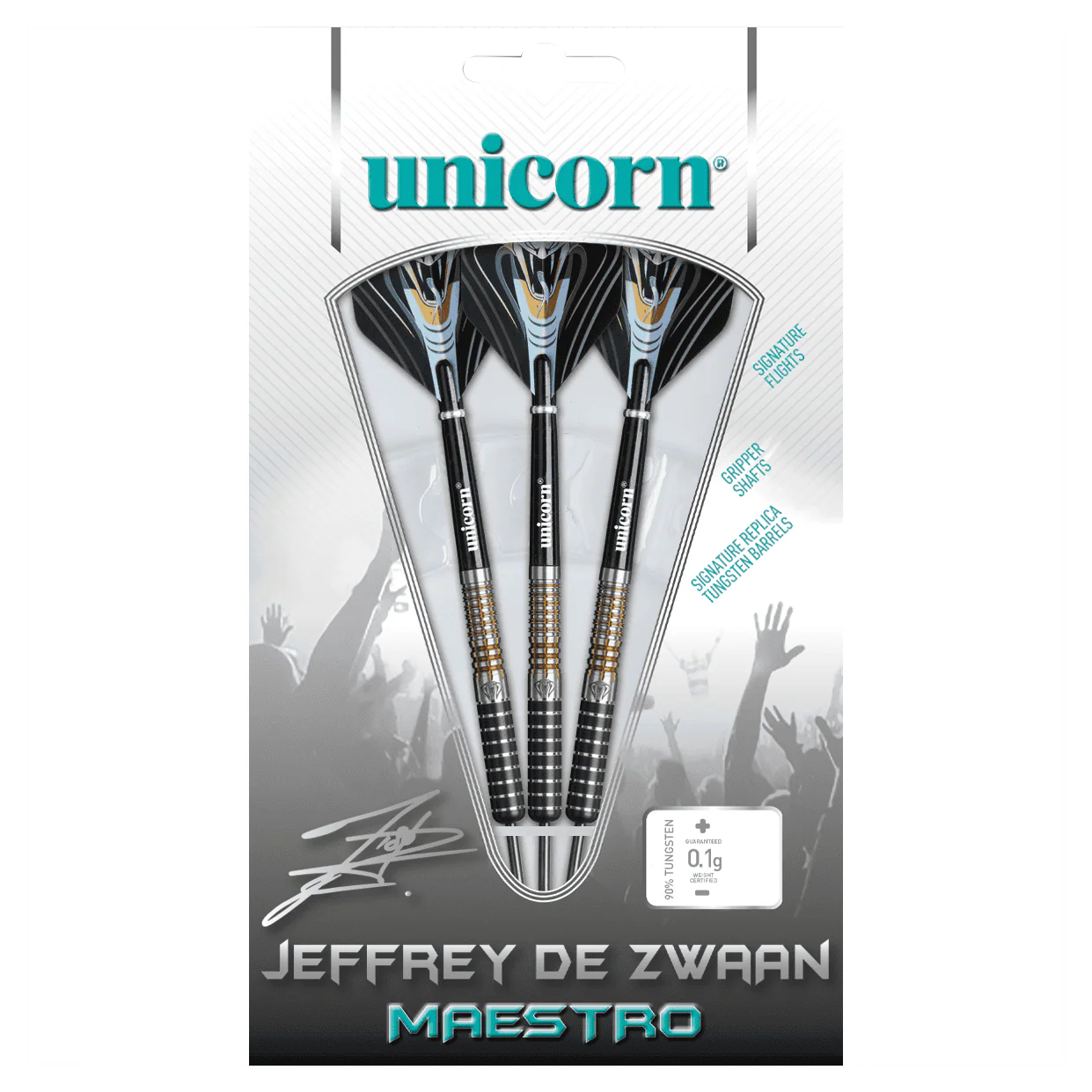 Unicorn Maestro Jeffrey De Zwaan Phase 3 90% Tungsten 23g  Darts - Image 4