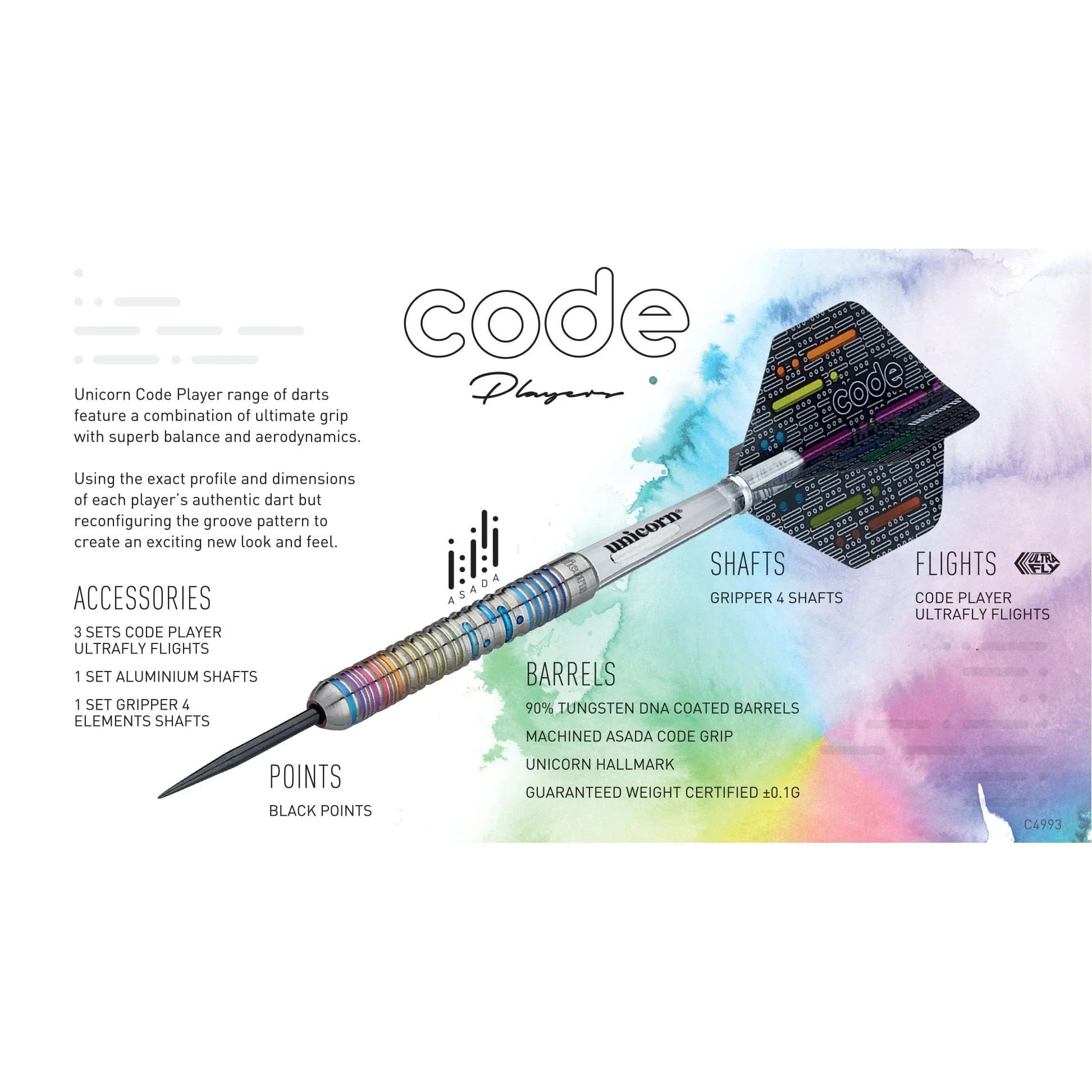 Unicorn Seigo Asada Code 25g Darts - Image 5