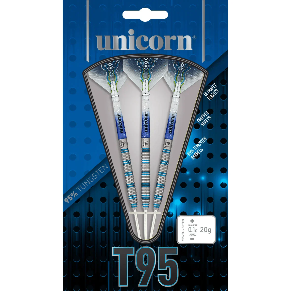 Unicorn T95 Core XL Blue 21g Darts - Image 2