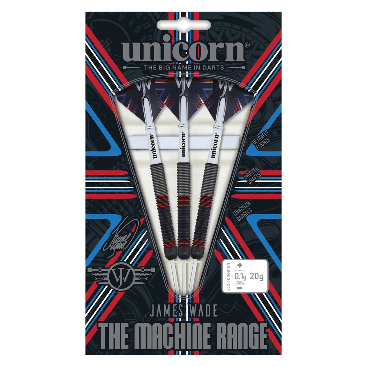 Unicorn The Machine James Wade 80% Tungsten 24g Darts - Image 3