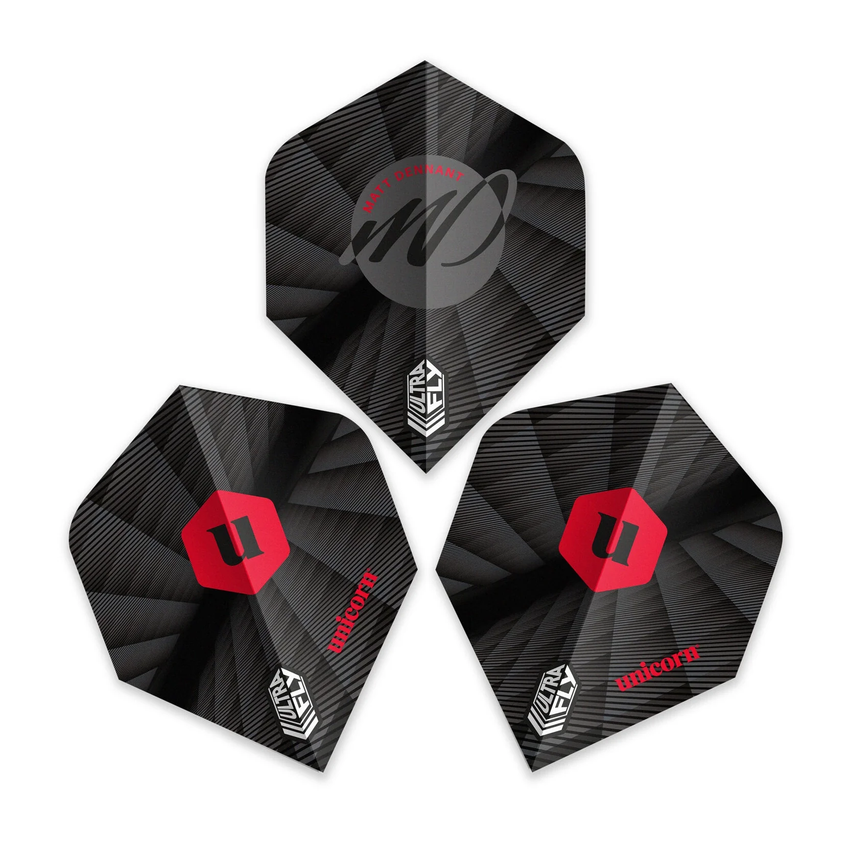 Unicorn ULTRAFLY.100 BIG WING Matt Dennant Dart Flights - Image 2