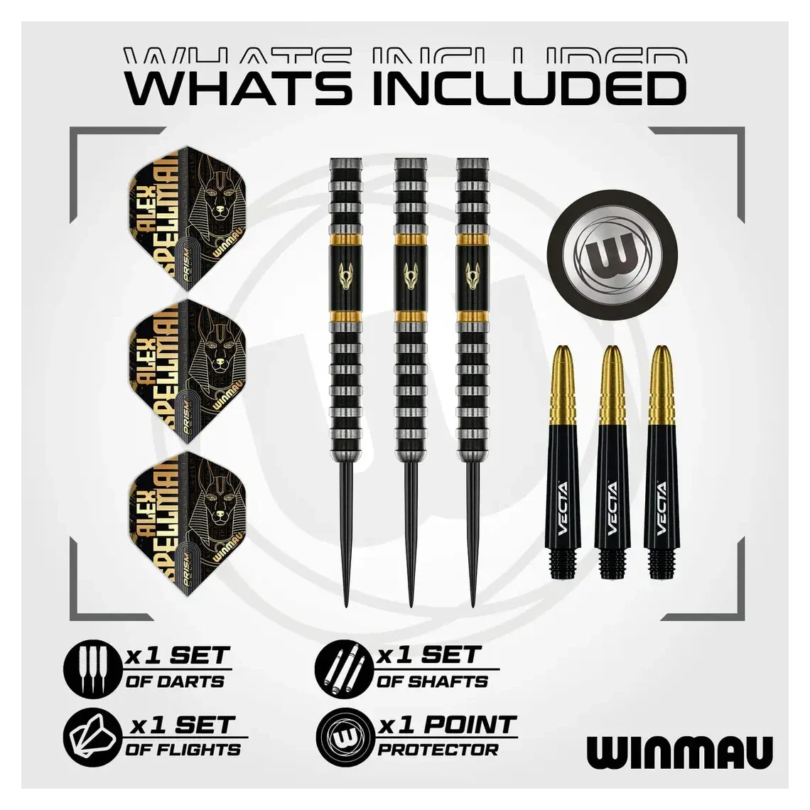 Winmau Alex Spellman Signature Series 1 | 90% Tungsten 22g Darts - Image 4