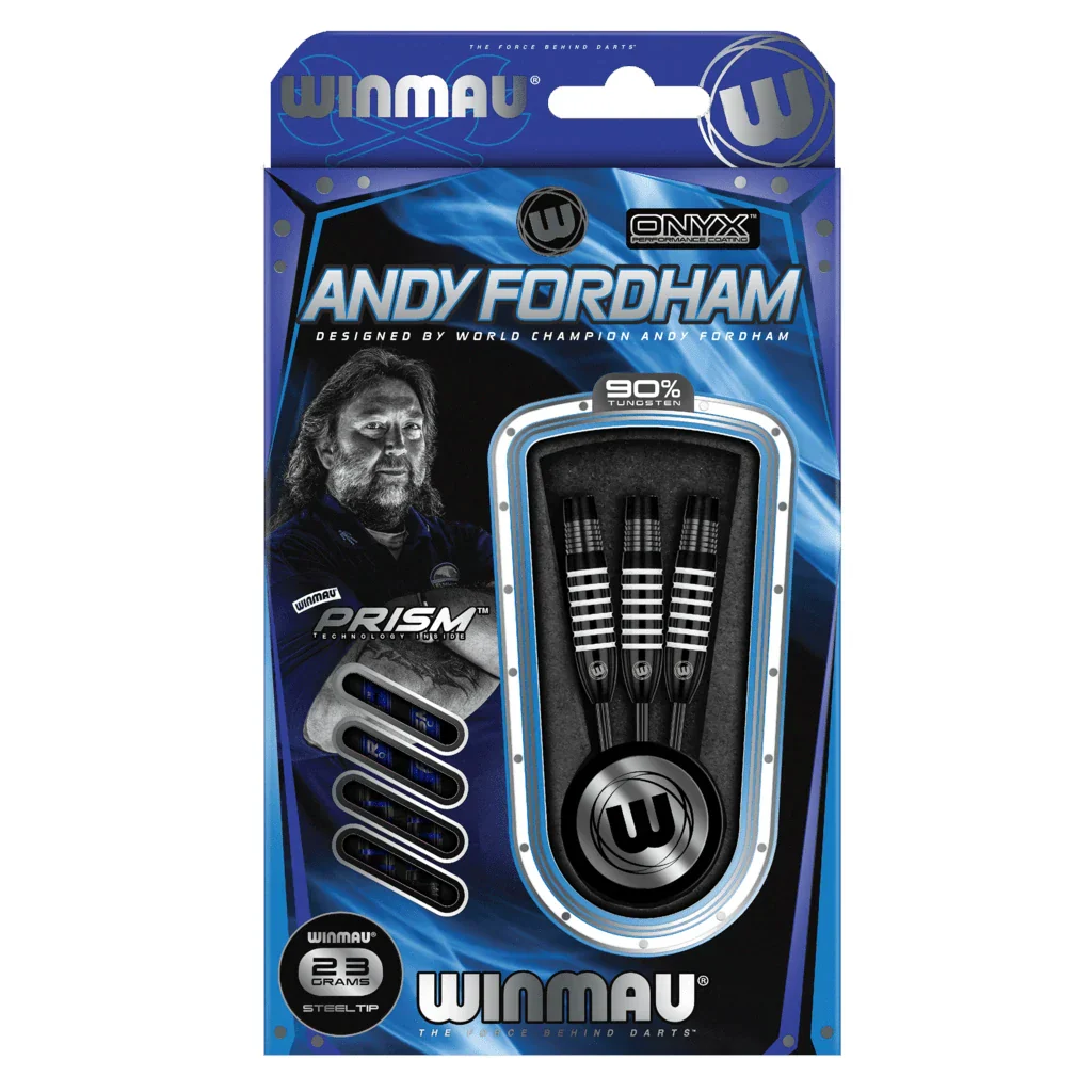 Winmau Andy Fordham 25g Onyx Coated Viking Darts - Image 4