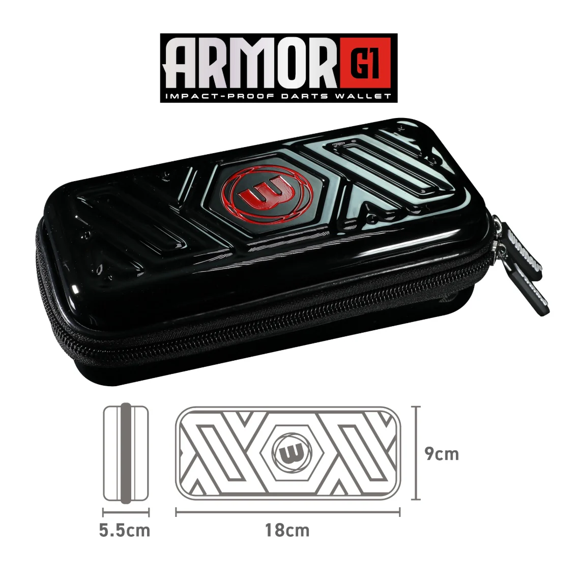 Winmau Armor G1 Dart Wallet - Black - Image 4