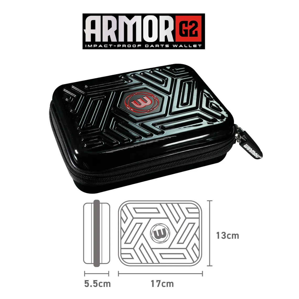 Winmau Armor G2 Dart Wallet - Black - Image 3