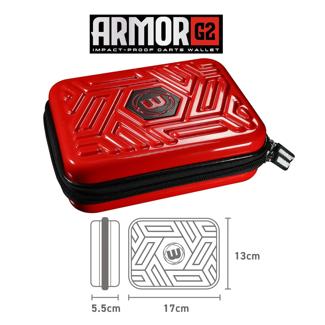 Winmau Armor G2 Dart Wallet - Red - Image 4