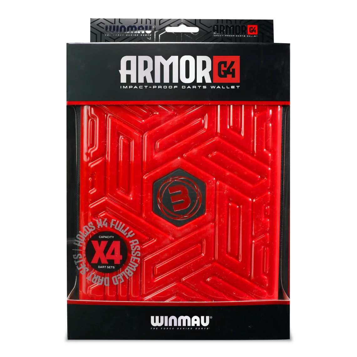 Winmau Armor G4 Dart Wallet - Red - Image 4