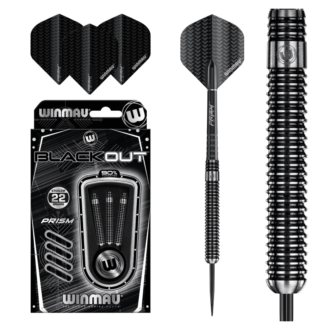 Winmau Blackout 22g Straight Barrel Darts - Image 4