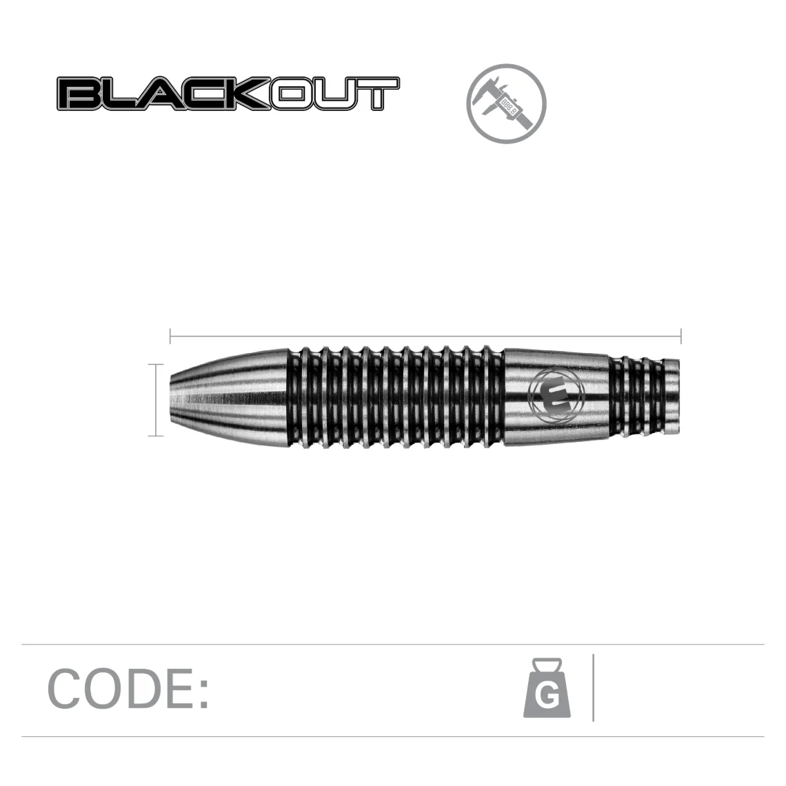 Winmau Blackout 24g Bomb Barrel Darts - Image 3