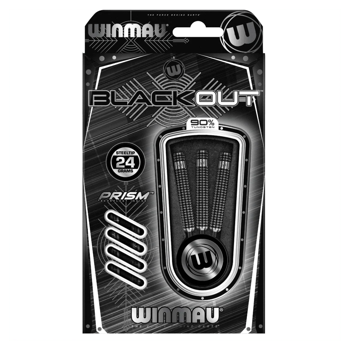 Winmau Blackout 24g Straight Barrel Darts - Image 5
