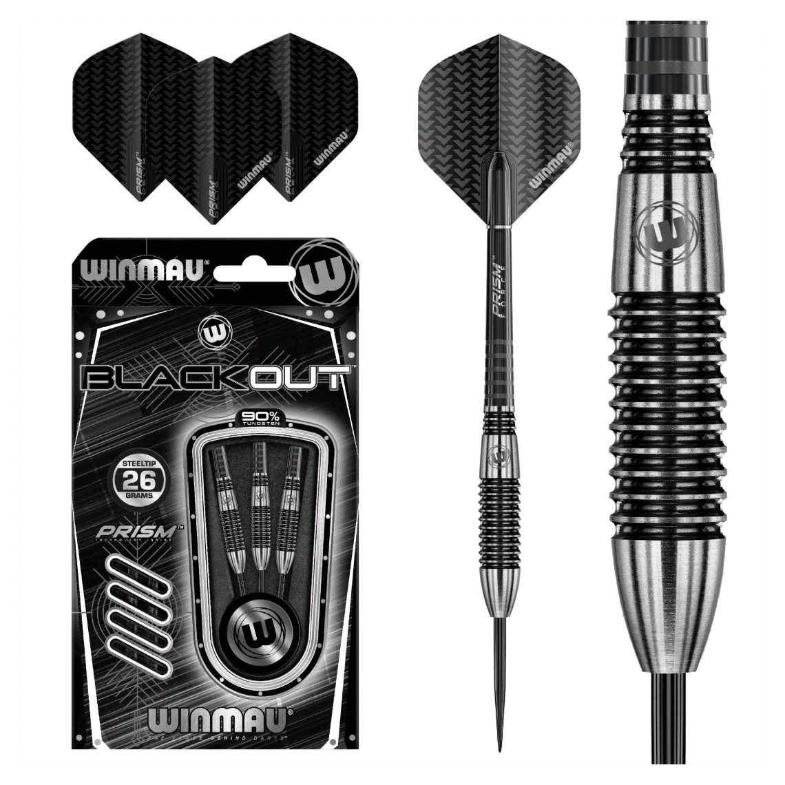 Winmau Blackout 26g Bomb Barrel Darts - Image 4